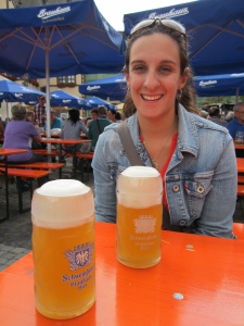 Me at the Festival with our Brauhaus Schweinfurt Hefe Weisen